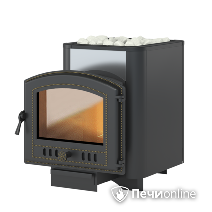 Дровяная банная печь Везувий Сенсация 16 Антрацит (224) в Астрахани